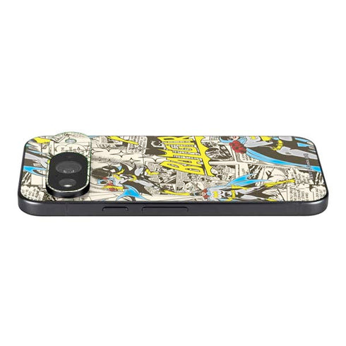 DC Comics Batman Batgirl Vintage Action pose pattern Google Pixel 9 Skin